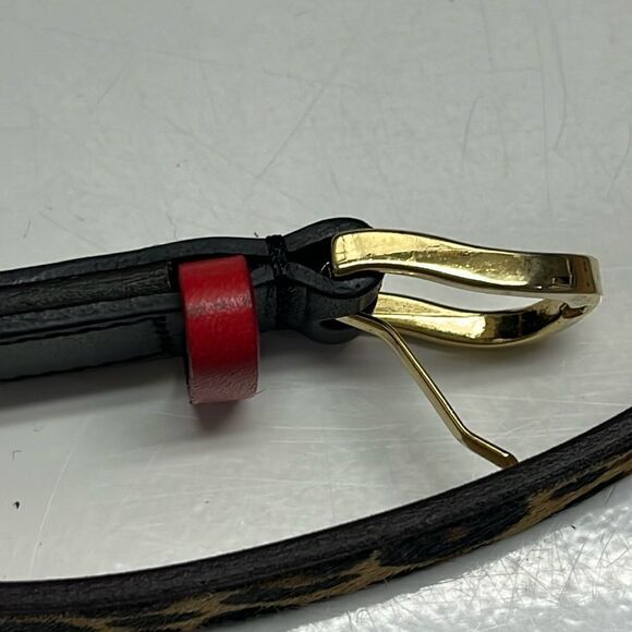 Royal Albartross Women’s Leopard Animal Print Hair Textured Adjustable Belt Med - Picture 11 of 13